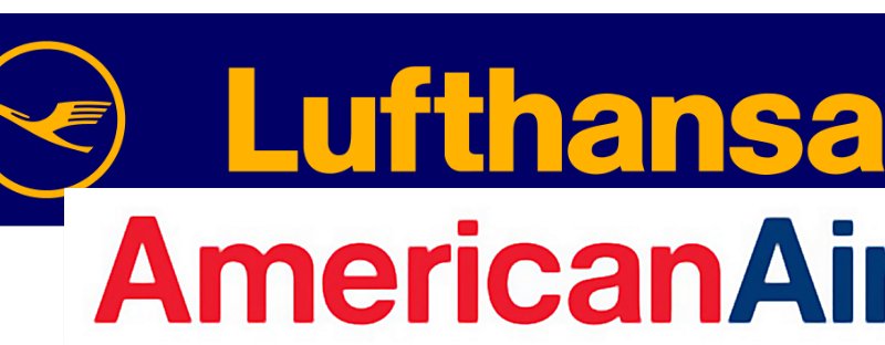 Lufthansa and AmericanAirlines Logos
